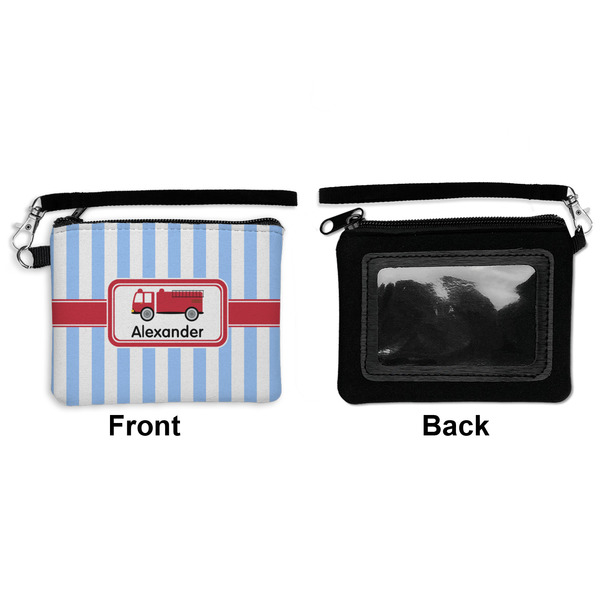 Firetruck Wristlet ID Cases - Front & Back