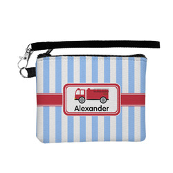 Firetruck Wristlet ID Case w/ Name or Text