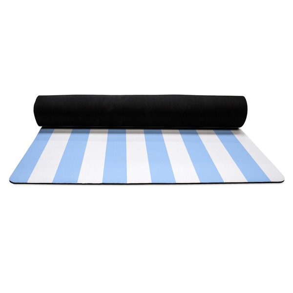 Firetruck Yoga Mat Rolled up Black Rubber Backing