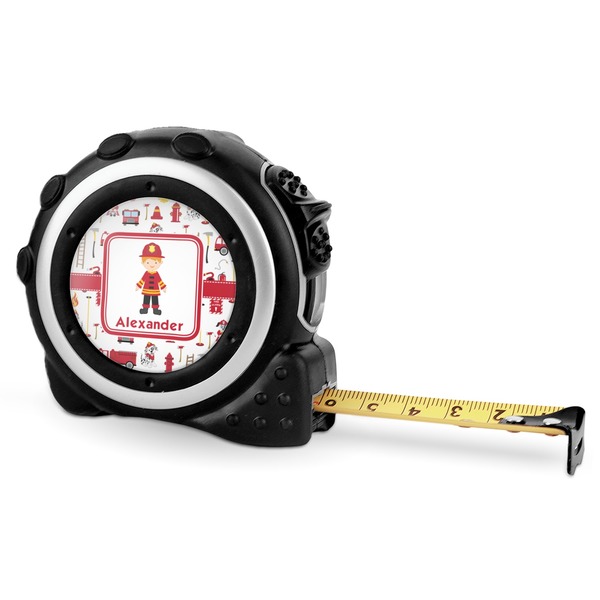 Custom Firefighter Character Tape Measure - 16 Ft (Personalized)