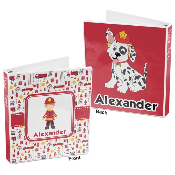 Firefighter 3-Ring Binder Front and Back