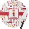 Firefighter 8 Inch Small Glass Cutting Board