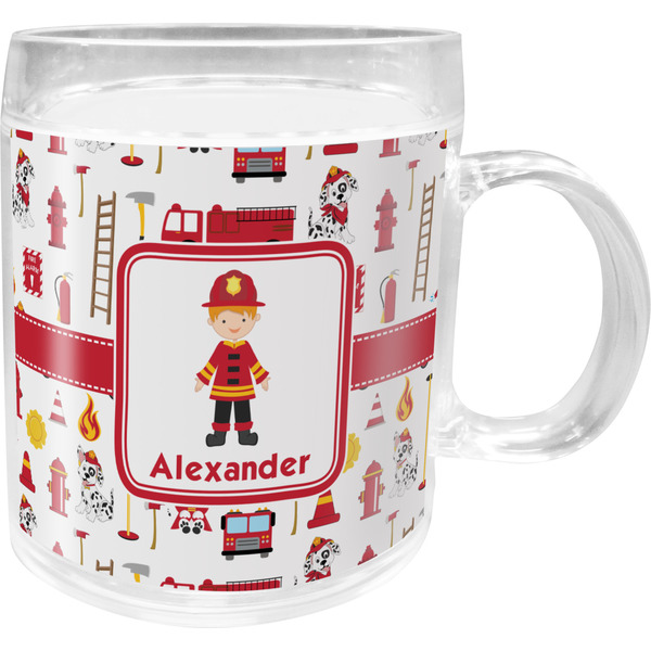 Custom Firefighter Character Acrylic Kids Mug (Personalized)