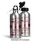 Firefighter Aluminum Water Bottle - Alternate lid options