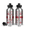 Firefighter Aluminum Water Bottle - Front and Back