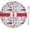 Firefighter Character 8" Glass Appetizer / Dessert Plates - Single or Set (Personalized)
