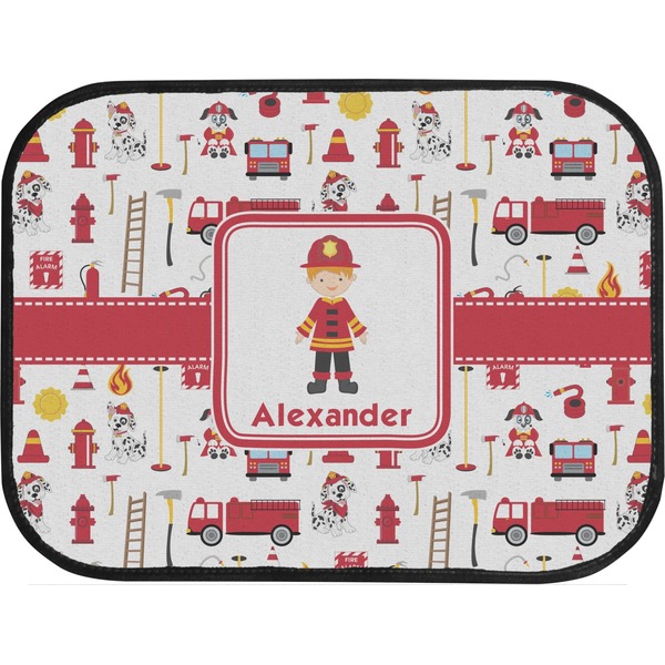 Firefighter Custom Car Floor Mats (Back Seat)