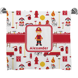 Firefighter Character Bath Towel w/ Name or Text