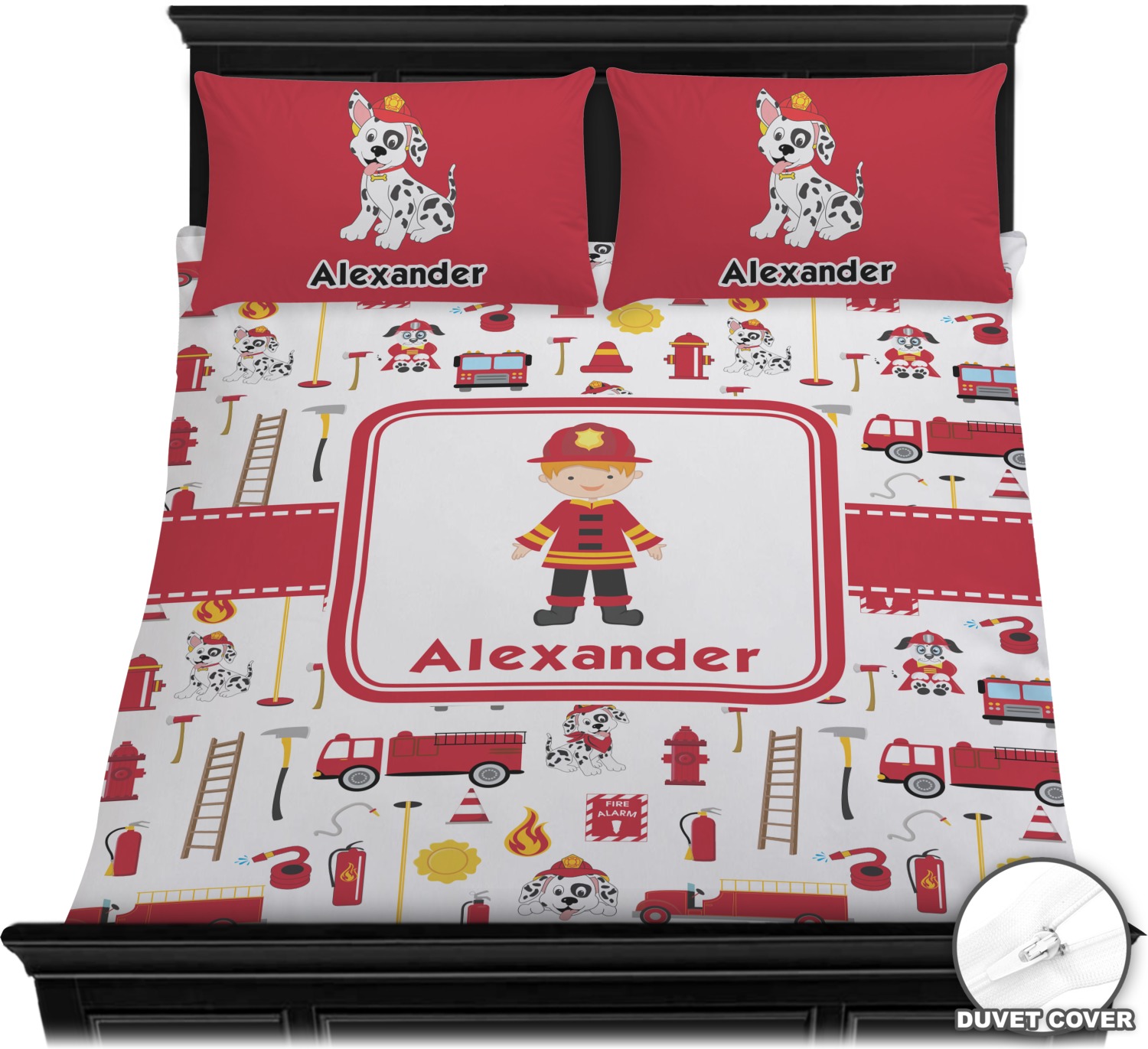 Firefighter For Kids Duvet Covers Personalized Youcustomizeit