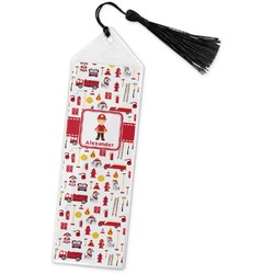 Firefighter Character Book Mark w/Tassel w/ Name or Text