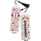Firefighter Bookmark with tassel - Front and Back