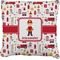 Firefighter Personalized Burlap Pillow Case