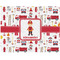 Firefighter Character Woven Fabric Placemat - Twill w/ Name or Text