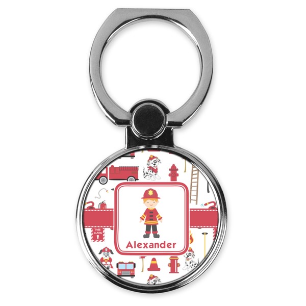Custom Firefighter Character Cell Phone Ring Stand & Holder (Personalized)