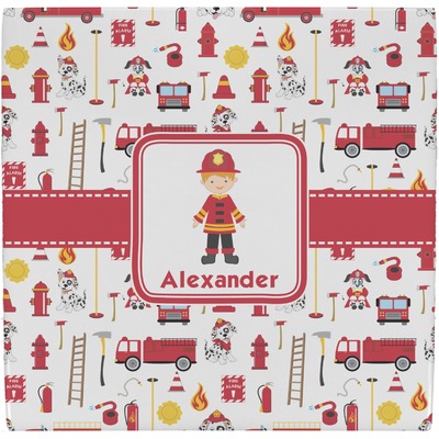 Firefighter Character Ceramic Tile Hot Pad w/ Name or Text
