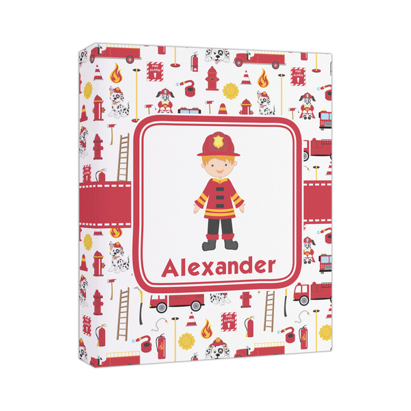Custom Firefighter Character Canvas Print (Personalized)