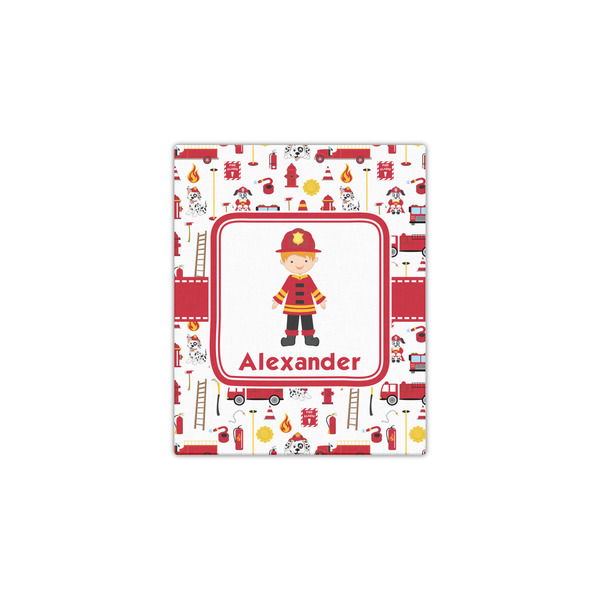 Firefighter Character 11x14 - Canvas Print - Front View