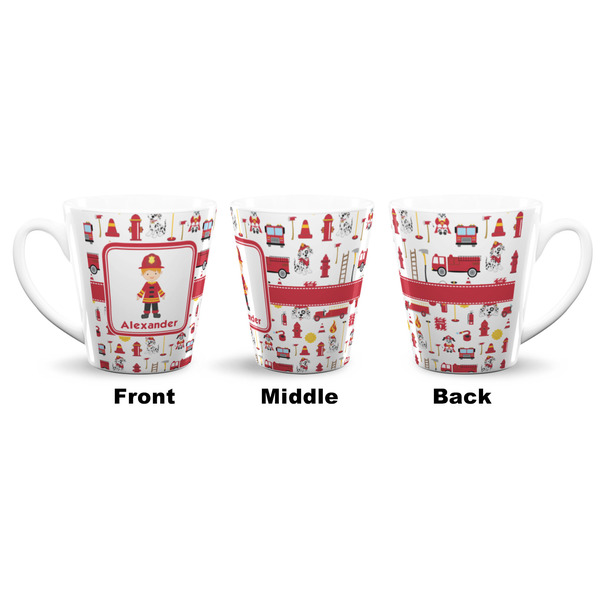 Firefighter Character 12 Oz Latte Mug - Approval