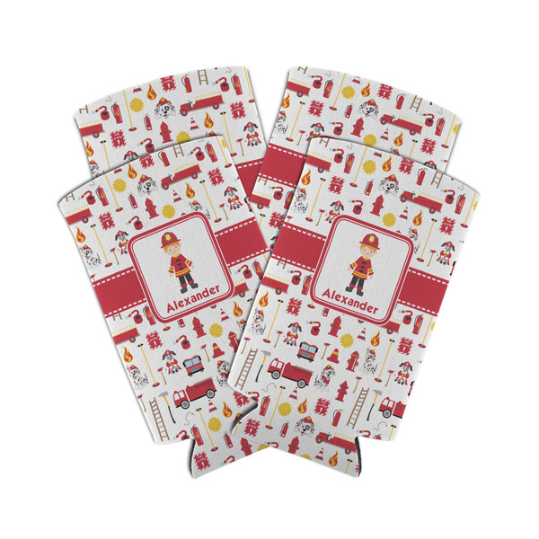 Firefighter Character 12oz Tall Can Sleeve - Set of 4 - MAIN