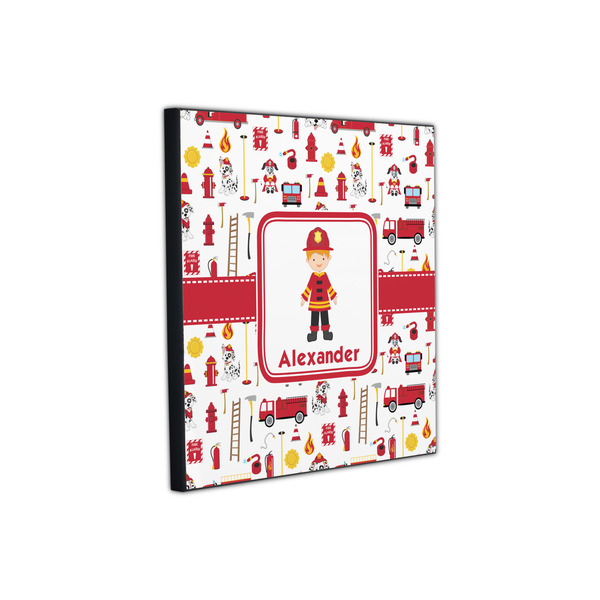 Firefighter Character 12x12 Wood Print - Angle View