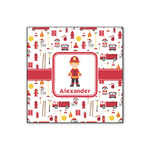 Firefighter Character Wood Print - 12x12 (Personalized)