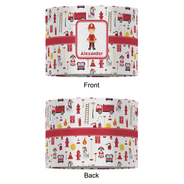 Firefighter Character 16" Drum Lampshade - APPROVAL (Fabric)