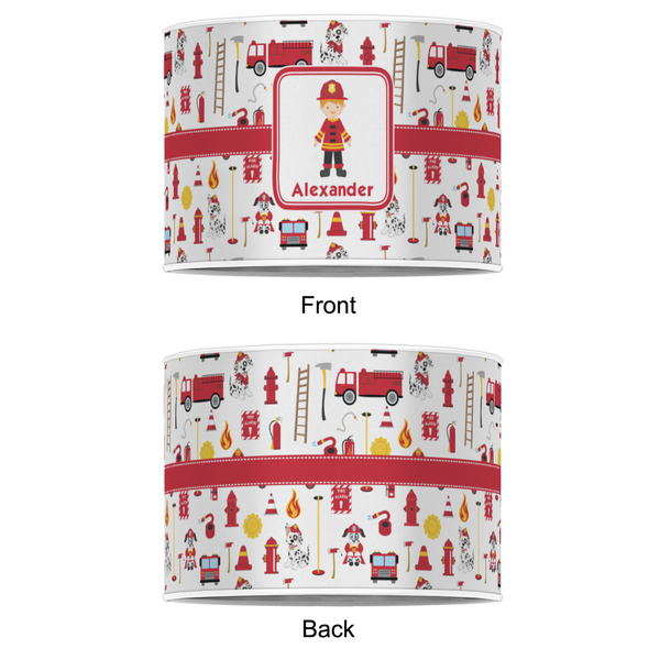 Firefighter Character 16" Drum Lampshade - APPROVAL (Poly Film)