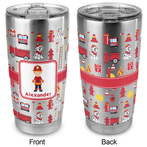 Firefighter Character 20oz SS Tumbler - Full Print - Approval