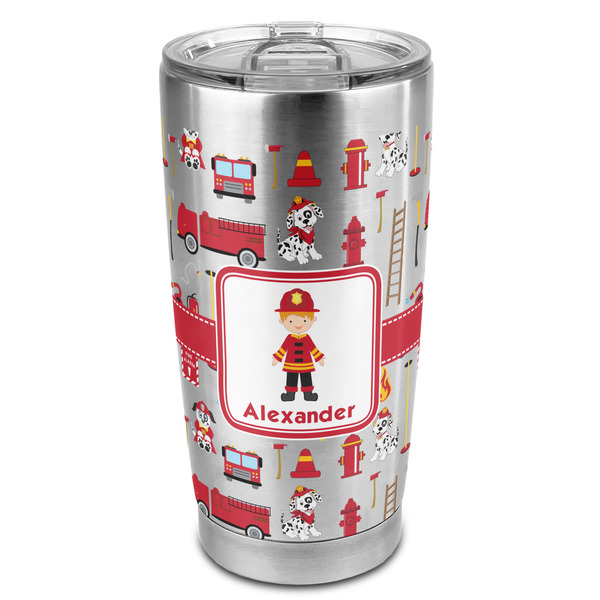 Custom Firefighter Character 20oz Stainless Steel Double Wall Tumbler - Full Print (Personalized)