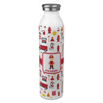 Firefighter Character 20oz Stainless Steel Water Bottle - Full Print (Personalized)