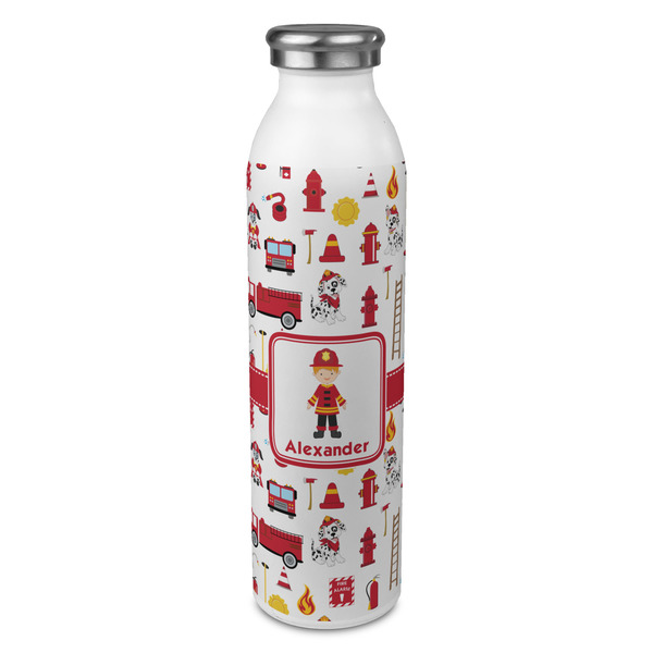 Custom Firefighter Character 20oz Stainless Steel Water Bottle - Full Print (Personalized)