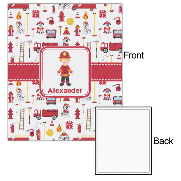 Firefighter Character 20x24 - Matte Poster - Front & Back