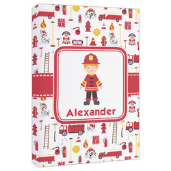 Firefighter Character Canvas Print - 20x30 (Personalized)