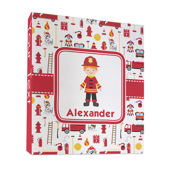 Custom Firefighter Character 3 Ring Binder - Full Wrap - 1" (Personalized)
