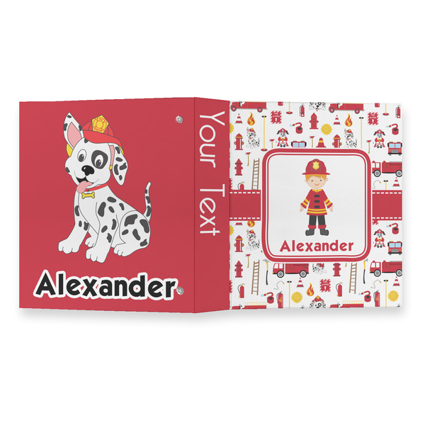 Firefighter Character 3 Ring Binders - Full Wrap - 1" - OPEN OUTSIDE