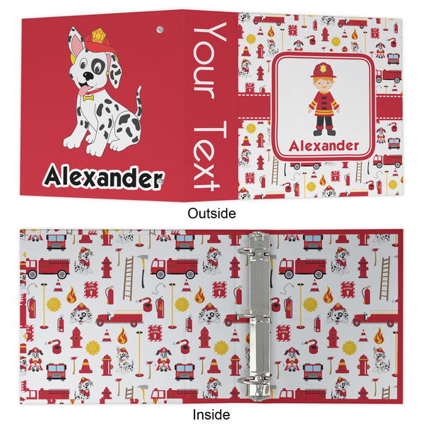Firefighter Character 3 Ring Binders - Full Wrap - 2" - APPROVAL