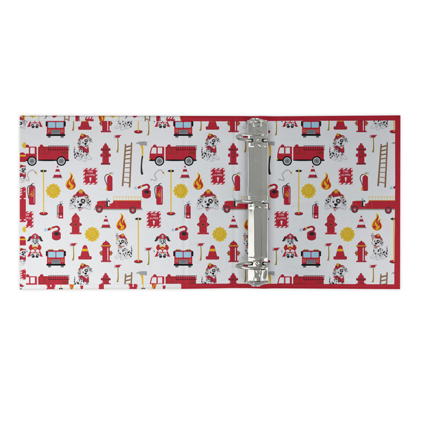 Firefighter Character 3 Ring Binders - Full Wrap - 2" - OPEN INSIDE