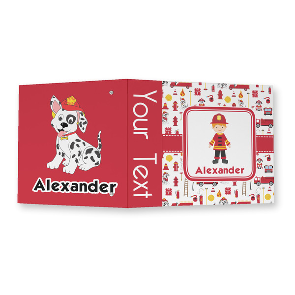Firefighter Character 3 Ring Binders - Full Wrap - 2" - OPEN OUTSIDE