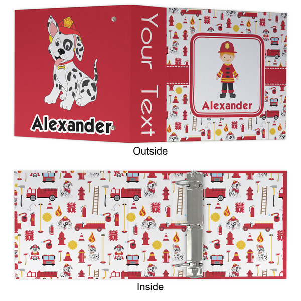 Firefighter Character 3 Ring Binders - Full Wrap - 3" - APPROVAL