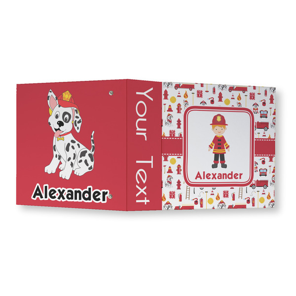 Firefighter Character 3 Ring Binders - Full Wrap - 3" - OPEN OUTSIDE
