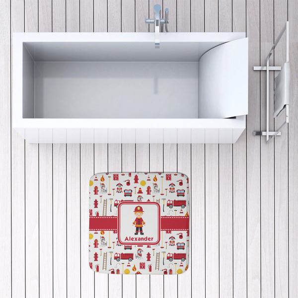 Firefighter Character 48x48 Foam Memory Mat - LIFESTYLE