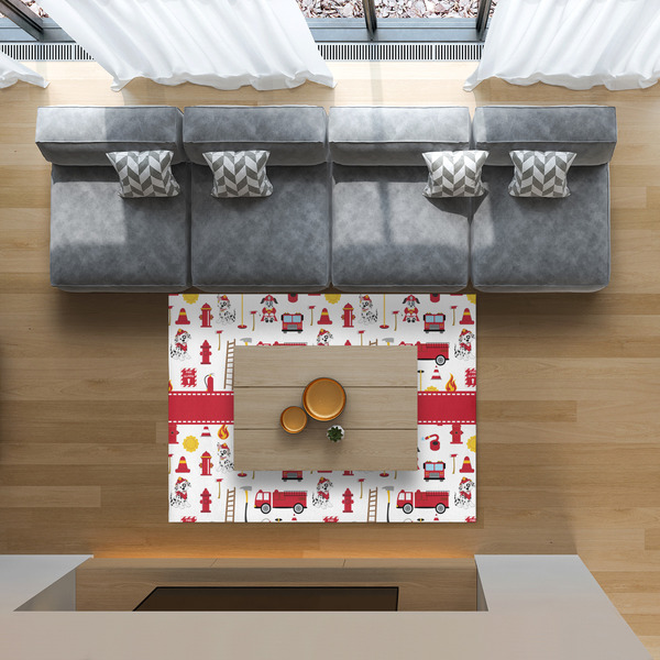 Firefighter Character 5'x7' Indoor Area Rugs - IN CONTEXT