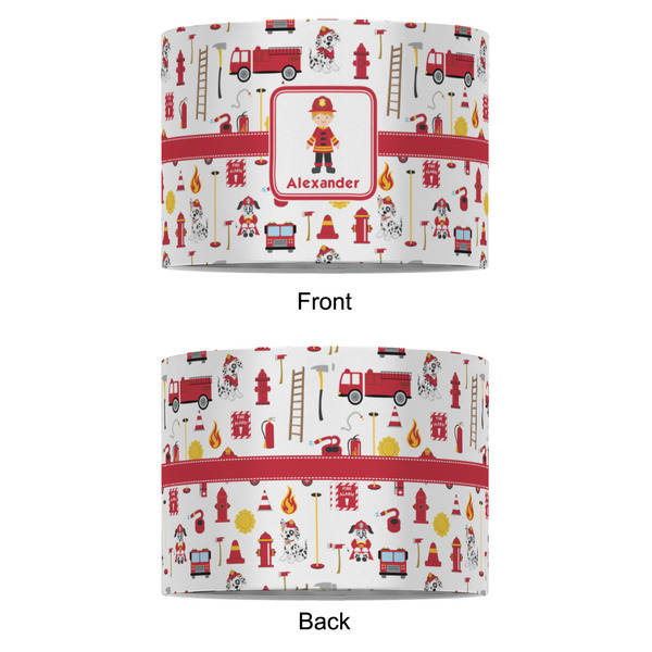 Firefighter Character 8" Drum Lampshade - APPROVAL (Fabric)