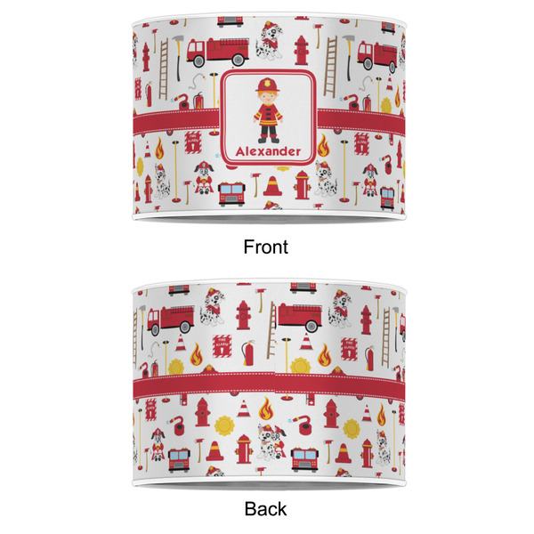 Firefighter Character 8" Drum Lampshade - APPROVAL (Poly Film)