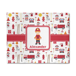 Firefighter Character 8' x 10' Indoor Area Rug (Personalized)