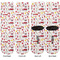 Firefighter Character Adult Crew Socks - Double Pair - Front and Back - Apvl