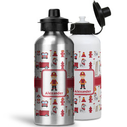 Firefighter Character Water Bottles - 20 oz - Aluminum (Personalized)