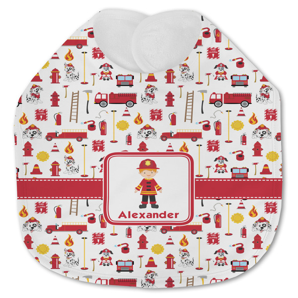 Firefighter Character Baby Bib - AFT closed