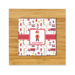 Firefighter Character Bamboo Trivet with Ceramic Tile Insert (Personalized)