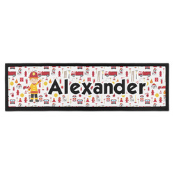 Firefighter Character Bar Mat (Personalized)
